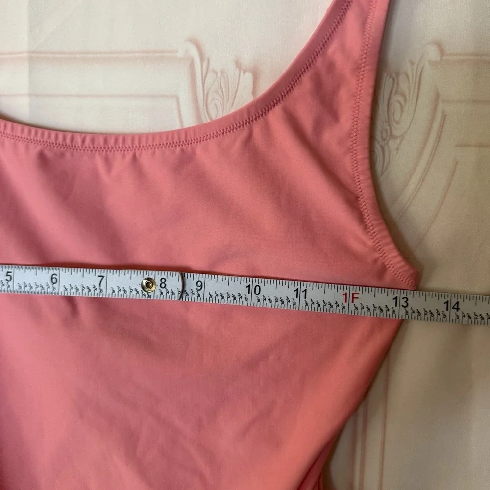 Skims Signature Swim Scoop Neck One Piece In Melon Size M NWT $90
